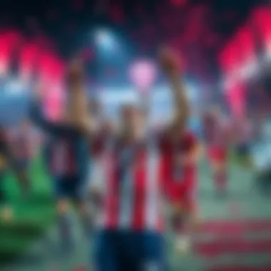 Celebration of AC Sparta Prague's victory