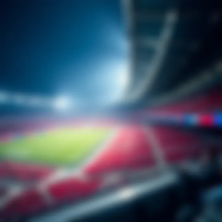 Stadium atmosphere during a match