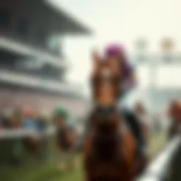 Historic Aintree Grand National race scene