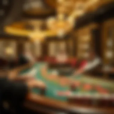 Illustration of a baccarat game in progress