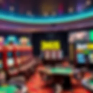 Casino environment showcasing gaming options