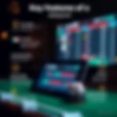 An infographic detailing the key features of a betting portal.