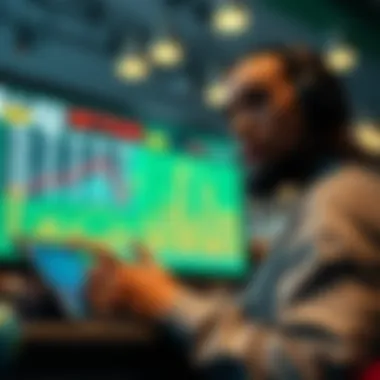 Graphical representation of betting trends