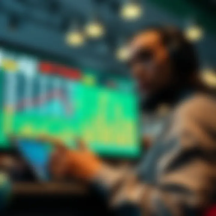 Graphical representation of betting trends