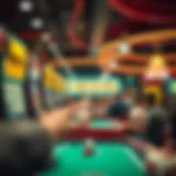 Exciting bingo game in action