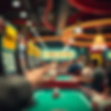 Exciting bingo game in action