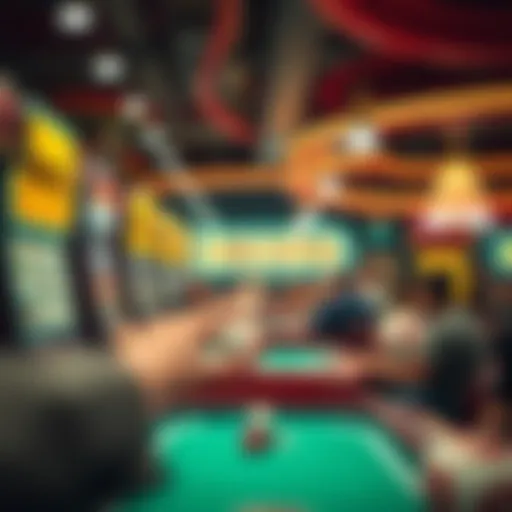 Exciting bingo game in action