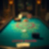 Strategic layout of a blackjack table