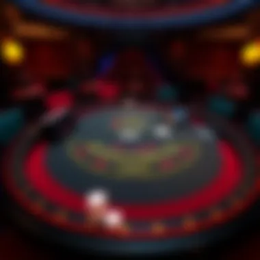 An illustration depicting a Blackjack table setup