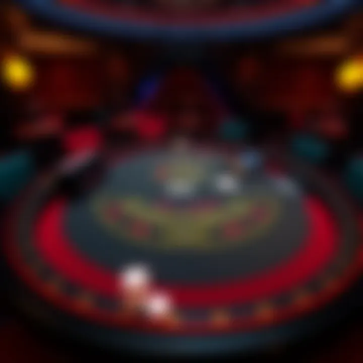 An illustration depicting a Blackjack table setup
