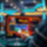 Exciting online casino game interface