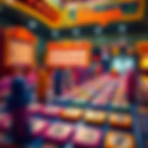 A vibrant illustration of a Chiki Bingo game board filled with colorful tiles and markers.