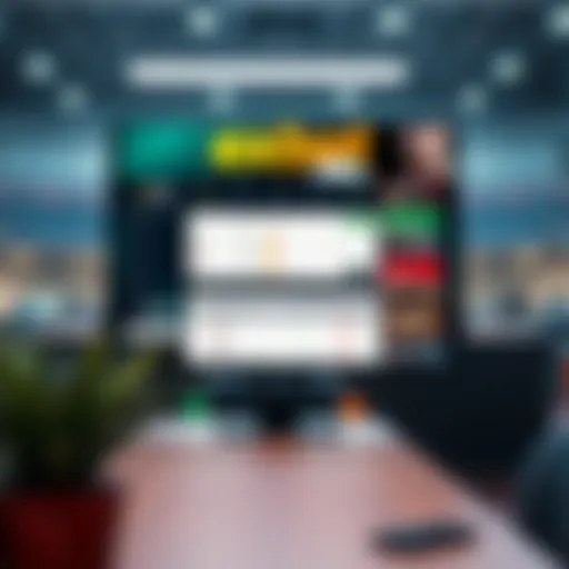 Overview of the Exbet platform interface showcasing user-friendly design