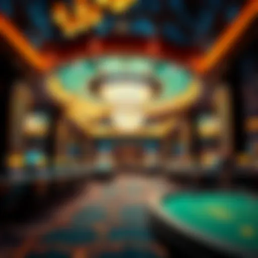 Luxurious interior of a major casino in India