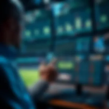 A user exploring the features of a sports betting website