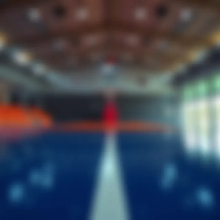 A close-up view of a basketball court in the Philippines