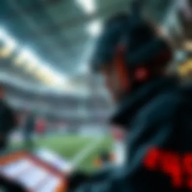 The Future of Football Betting A futuristic representation of the evolution of football betting.