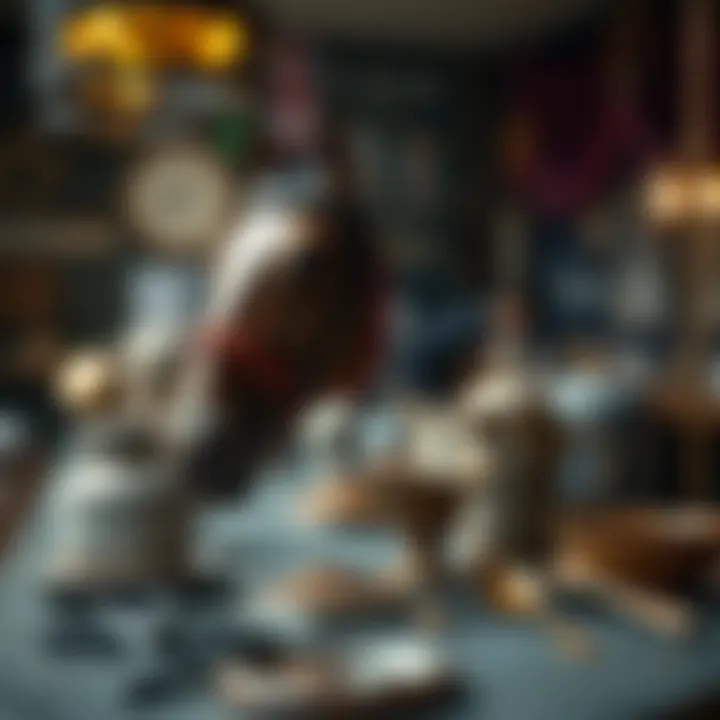 Historical artifacts depicting the evolution of horse racing