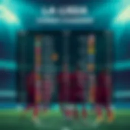 Current standings in La Liga with team logos