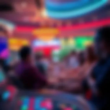 Engaging User Experiences in Online Casinos A captivating scene showcasing a vibrant online gaming experience