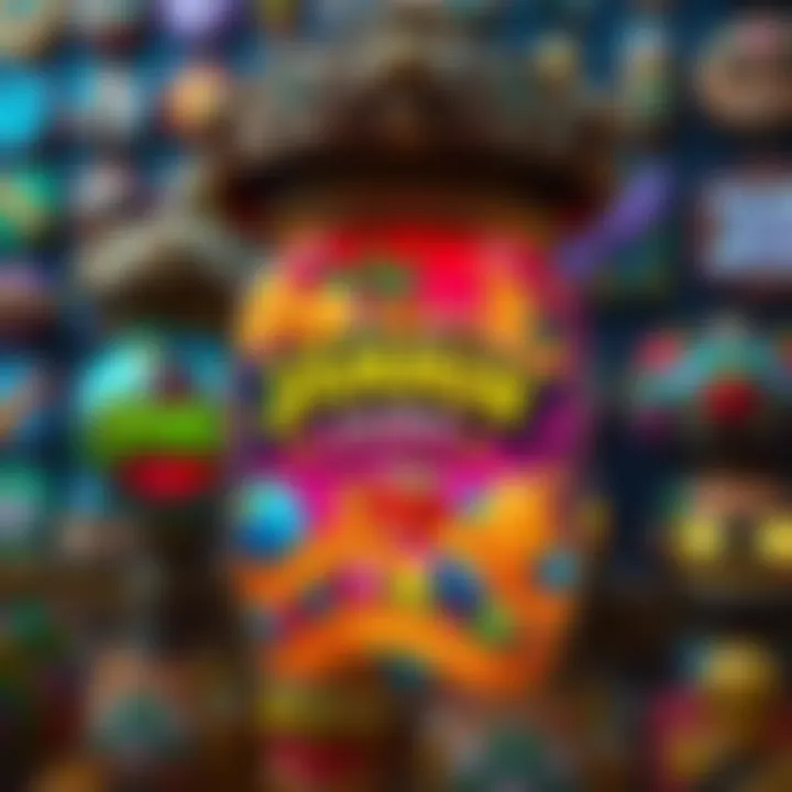 Colorful display of Jammin Jars symbols and icons