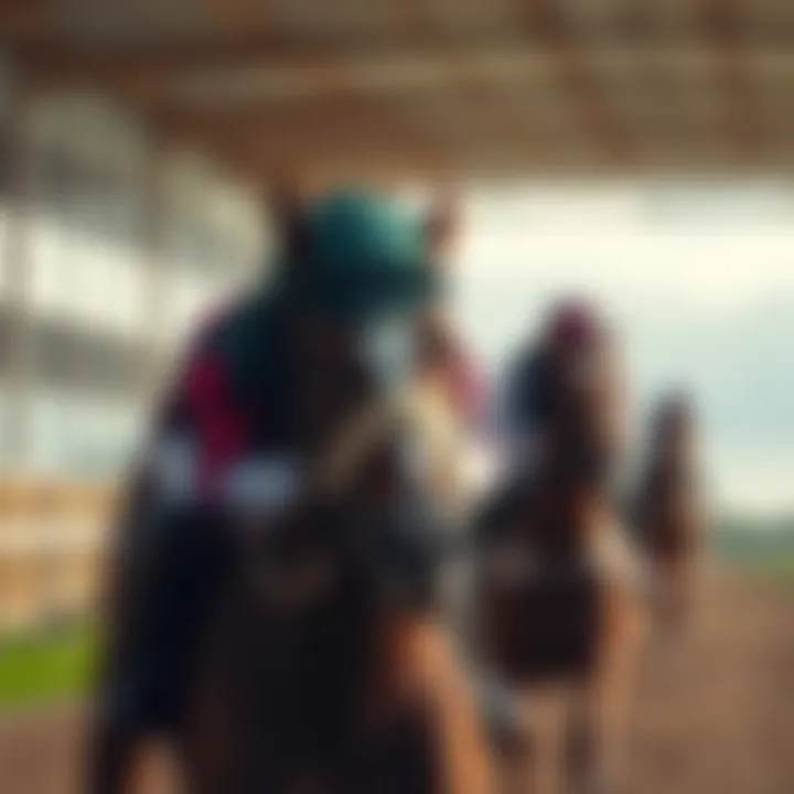 A training session showcasing jockey techniques