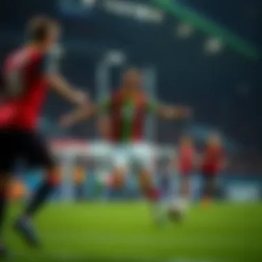 A dramatic moment from a Jupiler League match