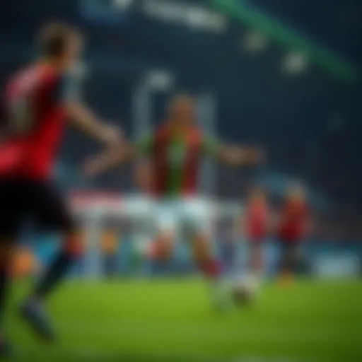 A dramatic moment from a Jupiler League match