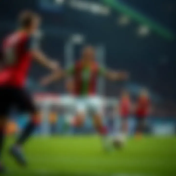 A dramatic moment from a Jupiler League match