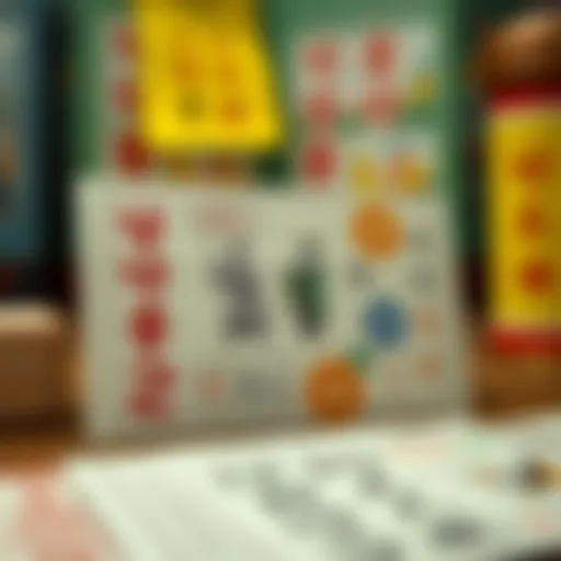 An intricate depiction of Korea's lottery ticket design illustrating cultural motifs