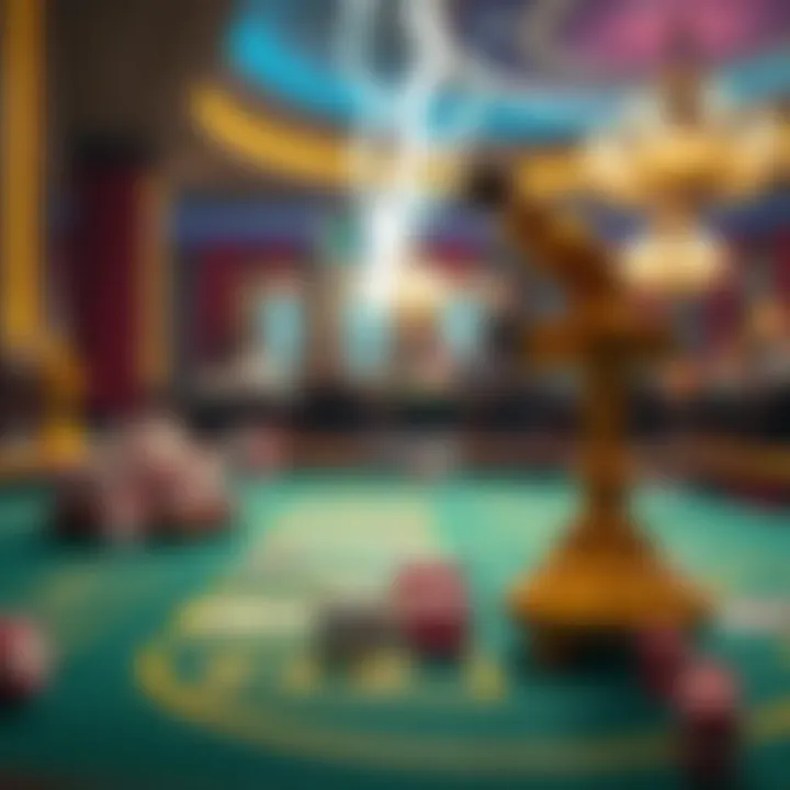 Visual representation of Lightning Baccarat rules