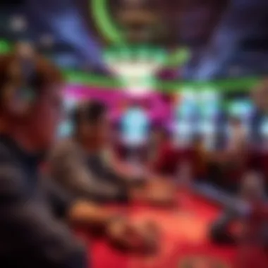 Immersive gaming experience in a live casino setting