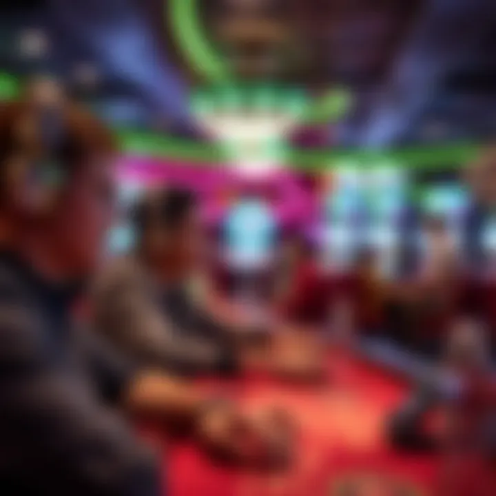 Immersive gaming experience in a live casino setting