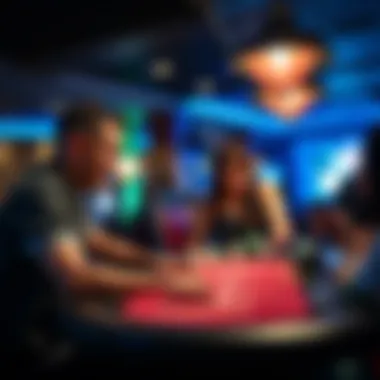 Player engaging with a live dealer