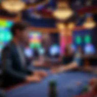 Immersive Live Dealer Experience Player engaging with live dealer in an online casino