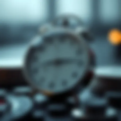 Conceptual representation of time management strategies