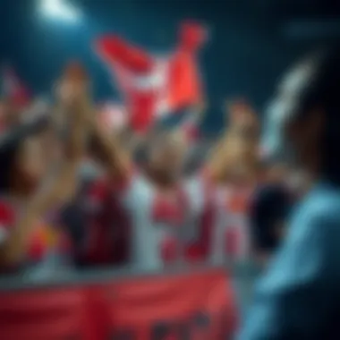 Fans passionately supporting Madura United