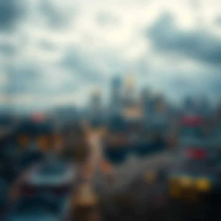 Urban skyline of Dutch cities