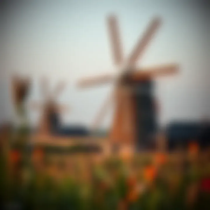Iconic windmills of the Netherlands