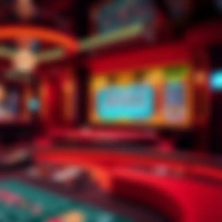 Overview of a vibrant online baccarat game interface