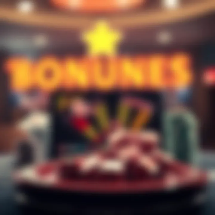 A visual representation of enticing bonuses offered by online casinos