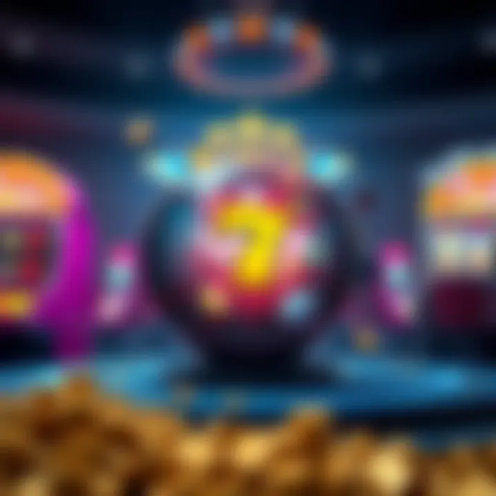 Illustration of various bonus features in online slot games