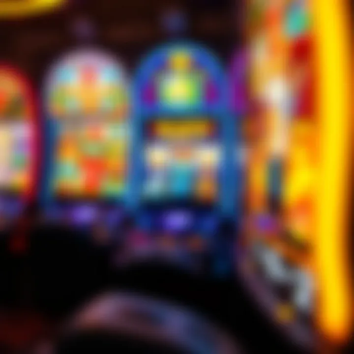 Vibrant online slot machine interface showcasing different themes