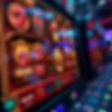 An intricate design of a slot machine interface