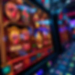 An intricate design of a slot machine interface