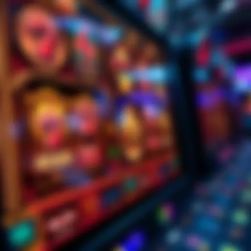 An intricate design of a slot machine interface