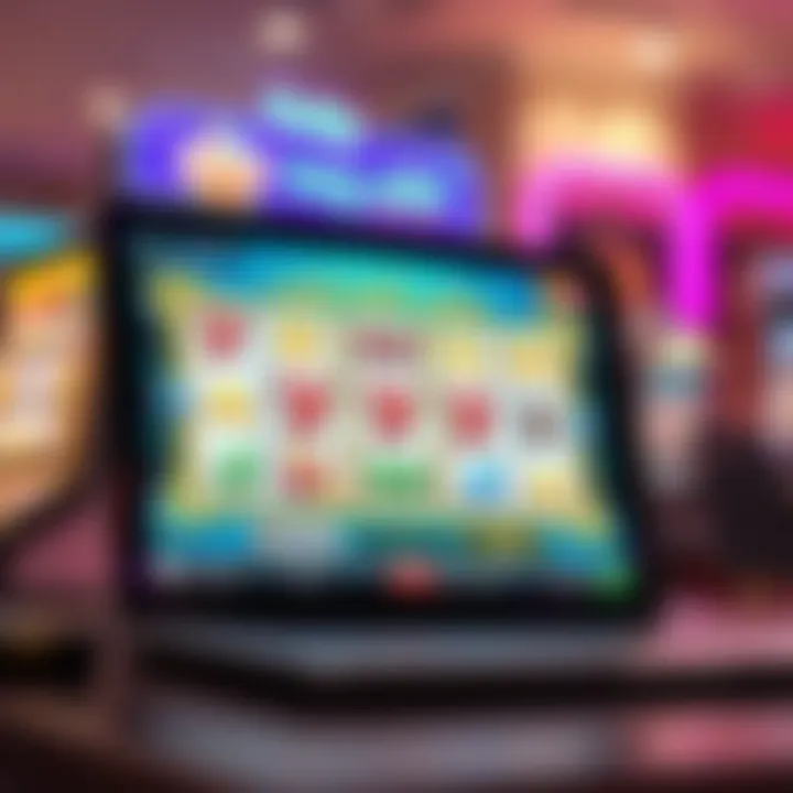 Illustration showing the latest trends and technologies in online gaming