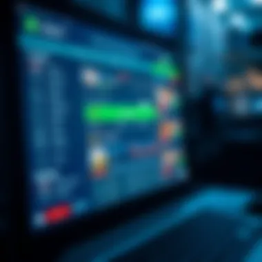 A close-up of a computer screen showing online betting platforms