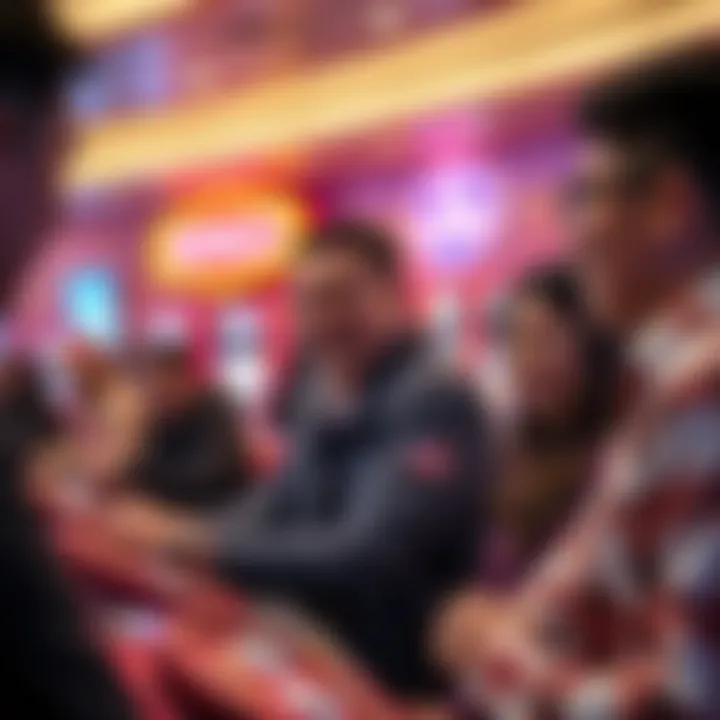 An engaging representation of players interacting while enjoying Chiki Bingo.