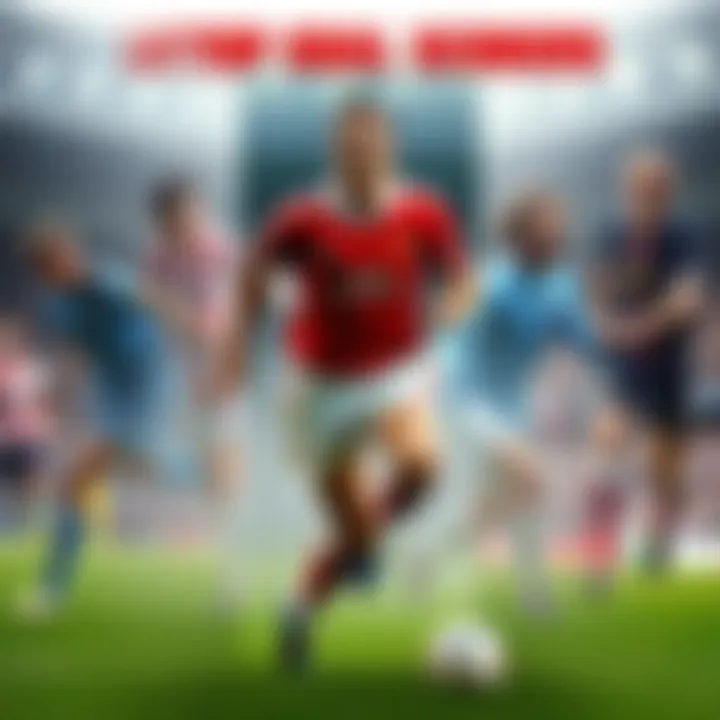 A collage featuring the top goal scorers in Premier League history.